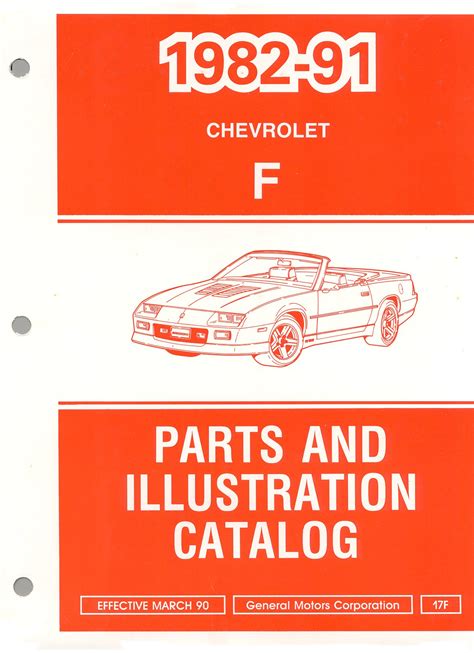 82-92 camaro sheet metal|1982 Camaro parts catalog.